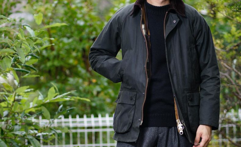 barbour bedale sl 38 ネイビー-